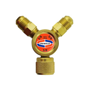 Uniweld UYA38 Maxevac Y Adpater 3/8 FF X 3/8 MF