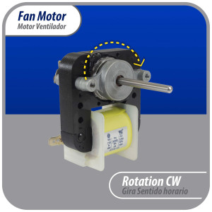 Appli Parts APFM-55 18 W Fan Motor, 110 V, 50/60 Hz, 0.38 A, 3000 rpm, CW rotation Universal replacement intended for Refrigerator Evaporator, Blade not included replaces original part numbers WR60X203, 305540, PS304745, WR60X0191, WR60X0203, WR60X19 Appli Parts APFM-55 18 W Fan Motor, 110 V, 50/60 Hz, 0.38 A, 3000 rpm, CW rotation Universal replacement intended for Refrigerator Evaporator, Blade not included replaces original part numbers WR60X203, 305540, PS304745, WR60X0191, WR60X0203, WR60X19
