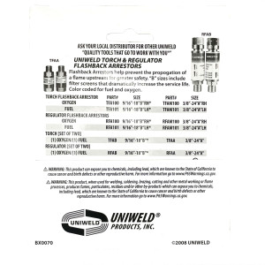 Uniweld MTT Tip for Acetylene 1