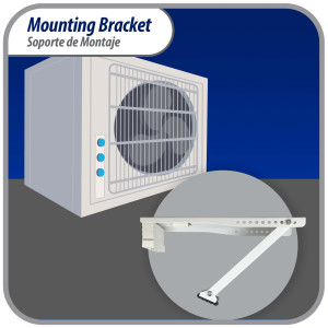 Appli Parts Window air conditioner bracket for Units Up To 85 lbs heavy duty powder coated finish mount for extra durability with installation hardware included and  mounting parts APAB-2038 Appli Parts Window air conditioner bracket for Units Up To 85 lbs heavy duty powder coated finish mount for extra durability with installation hardware included and  mounting parts APAB-2038