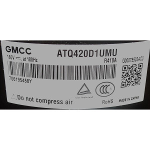 Compressor ATQ420D1UMU 220v/60hz/1ph R410 11103020000029 / 201400611148 
Fits: ecox EIVCU060CXXB EIVCU060C18B Midea MCHSU48CSH2 MCU601PT2 MCHSU48CSH2H 38MBRQ48A3 MOE30U48HFN1M Compressor ATQ420D1UMU 220v/60hz/1ph R410 11103020000029 / 201400611148 
Fits: ecox EIVCU060CXXB EIVCU060C18B Midea MCHSU48CSH2 MCU601PT2 MCHSU48CSH2H 38MBRQ48A3 MOE30U48HFN1M
