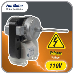 Appli Parts APFM-6122 8 W Fan Motor, 110 V, 50/60 Hz, 0.15 A, 3000 rpm, CCW rotation, Universal Evaporator Fan Motor replacement for original part numbers DAI6122 and others Appli Parts APFM-6122 8 W Fan Motor, 110 V, 50/60 Hz, 0.15 A, 3000 rpm, CCW rotation, Universal Evaporator Fan Motor replacement for original part numbers DAI6122 and others