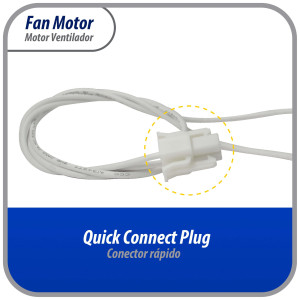 Appli Parts APFM-6122 8 W Fan Motor, 110 V, 50/60 Hz, 0.15 A, 3000 rpm, CCW rotation, Universal Evaporator Fan Motor replacement for original part numbers DAI6122 and others Appli Parts APFM-6122 8 W Fan Motor, 110 V, 50/60 Hz, 0.15 A, 3000 rpm, CCW rotation, Universal Evaporator Fan Motor replacement for original part numbers DAI6122 and others