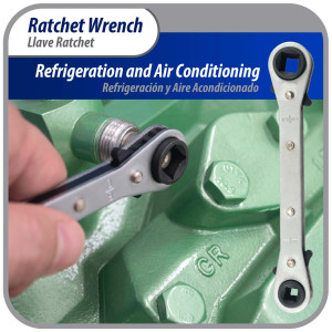 Appli Parts APT-RW122 HVAC 3/16, 1/4, 3/8 and 5/16 in service Wrench Tool with multiple size options for refrigeration square valves and other applications Appli Parts APT-RW122 HVAC 3/16, 1/4, 3/8 and 5/16 in service Wrench Tool with multiple size options for refrigeration square valves and other applications