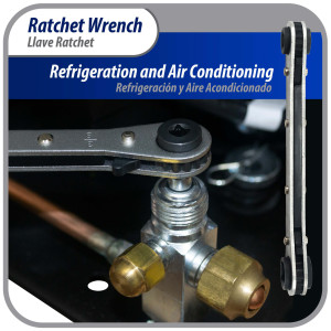Appli Parts APT-RW122 HVAC 3/16, 1/4, 3/8 and 5/16 in service Wrench Tool with multiple size options for refrigeration square valves and other applications Appli Parts APT-RW122 HVAC 3/16, 1/4, 3/8 and 5/16 in service Wrench Tool with multiple size options for refrigeration square valves and other applications
