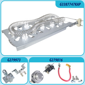 3387747 Appli Parts Heating Element Kit Replacement for Whirlpool Dryers and other models Includes 1 x 3387747 dryer heating element 1 x Thermostat 279816AP 1 x 279973AP and 3392519AP Thermal Fuse 3387747 Appli Parts Heating Element Kit Replacement for Whirlpool Dryers and other models Includes 1 x 3387747 dryer heating element 1 x Thermostat 279816AP 1 x 279973AP and 3392519AP Thermal Fuse