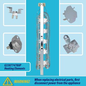 3387747 Appli Parts Heating Element Kit Replacement for Whirlpool Dryers and other models Includes 1 x 3387747 dryer heating element 1 x Thermostat 279816AP 1 x 279973AP and 3392519AP Thermal Fuse 3387747 Appli Parts Heating Element Kit Replacement for Whirlpool Dryers and other models Includes 1 x 3387747 dryer heating element 1 x Thermostat 279816AP 1 x 279973AP and 3392519AP Thermal Fuse