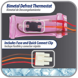 Appli Parts APBT-R2006FP Bimetal Thermostat Asian Type 3 Wire Open 54F and Close 23F Fuse 162F 1 plug Black / Orange / Red wires Reference BIM-2006 / 14JB2006 / PB302 Appli Parts APBT-R2006FP Bimetal Thermostat Asian Type 3 Wire Open 54F and Close 23F Fuse 162F 1 plug Black / Orange / Red wires Reference BIM-2006 / 14JB2006 / PB302
