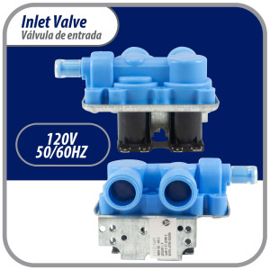 WH13X81 Appli Parts Valvula de entrada de agua para lavadora 2 Entradas de 3/4 NPT y 1 Salida 1/2 conexion rapida 110-120V 50/60Hz remplazo universal para lavadoras General Electric y otras marcas APIV-2111 WH13X81 Appli Parts Valvula de entrada de agua para lavadora 2 Entradas de 3/4 NPT y 1 Salida 1/2 conexion rapida 110-120V 50/60Hz remplazo universal para lavadoras General Electric y otras marcas APIV-2111
