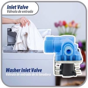 WH13X81 Appli Parts Valvula de entrada de agua para lavadora 2 Entradas de 3/4 NPT y 1 Salida 1/2 conexion rapida 110-120V 50/60Hz remplazo universal para lavadoras General Electric y otras marcas APIV-2111 WH13X81 Appli Parts Valvula de entrada de agua para lavadora 2 Entradas de 3/4 NPT y 1 Salida 1/2 conexion rapida 110-120V 50/60Hz remplazo universal para lavadoras General Electric y otras marcas APIV-2111