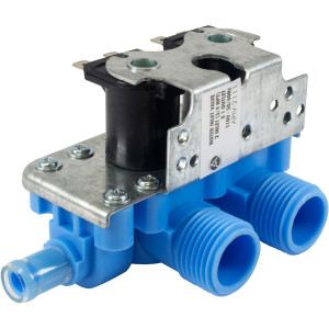 WH13X81 Appli Parts inlet water valve for washing machine 2 x 3/4 NPT Inlet 1 x 1/2 Outlet 110-120V 50/60Hz Universal replacement for General Electric and other brands APIV-2111 WH13X81 Appli Parts inlet water valve for washing machine 2 x 3/4 NPT Inlet 1 x 1/2 Outlet 110-120V 50/60Hz Universal replacement for General Electric and other brands APIV-2111