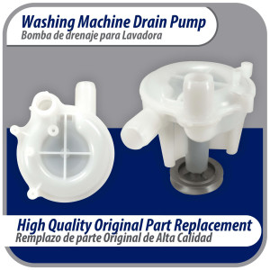Appli Parts WP6-2022030AP Bomba Drenaje Lavadoras Compatible con Whirlpool remplaza 202203, LP117, 200724, 202204, 202532, 202540, 2-0724, 2-11054, 2-2203, 2-2204, 2-2532, 2-2540, 2-737, 200737 Appli Parts WP6-2022030AP Bomba Drenaje Lavadoras Compatible con Whirlpool remplaza 202203, LP117, 200724, 202204, 202532, 202540, 2-0724, 2-11054, 2-2203, 2-2204, 2-2532, 2-2540, 2-737, 200737