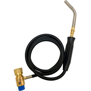 Appli Parts APHT-3W single burner hand torch with 5 ft hose and handle for soldering welding and brazing with map or propane fuel for HVAC and Plumbing  Appli Parts APHT-3W single burner hand torch with 5 ft hose and handle for soldering welding and brazing with map or propane fuel for HVAC and Plumbing