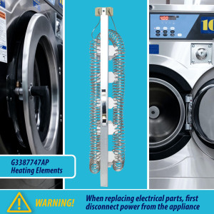 3387747 Appli Parts dryer Heating Element part number 3387747AP 5200 W replaces original parts from other brands electric dryers 3387747 Appli Parts dryer Heating Element part number 3387747AP 5200 W replaces original parts from other brands electric dryers