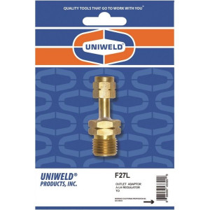 Uniweld F27L Oxygen Outlet Adapter A-LH Regulator TO
