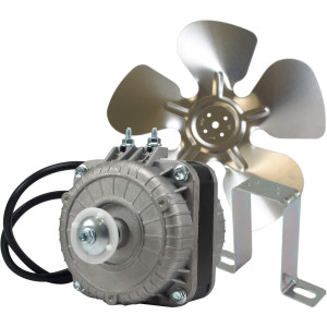 Appli Parts APFM-101E 10W Condenser and Evaporator Fan Motor 115V 60Hz 0.65A, Includes 9in Aluminum Fan Blade & Mounting Base, Universal Replacement for Commercial Refrigeration Units Appli Parts APFM-101E 10W Condenser and Evaporator Fan Motor 115V 60Hz 0.65A, Includes 9in Aluminum Fan Blade & Mounting Base, Universal Replacement for Commercial Refrigeration Units