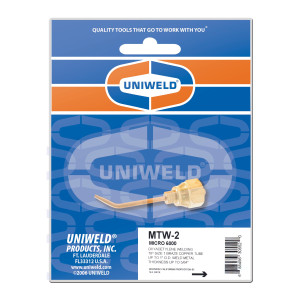 Uniweld Weld Braze Tip MTW-2 Micro 6000 Acetylene up to 1 in Brazing MTW-2 30552 Uniweld Weld Braze Tip MTW-2 Micro 6000 Acetylene up to 1 in Brazing MTW-2 30552