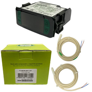 Full Gauge Electronic Freeze Control TC-900E2HP 2 Sensors, 3 Outlets, 1 Digital Inlet, Internal Buzzer 110v/220v  Full Gauge Electronic Freeze Control TC-900E2HP 2 Sensors, 3 Outlets, 1 Digital Inlet, Internal Buzzer 110v/220v