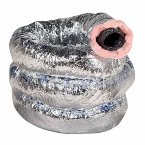 Flexible Duct insulated Fiber Glass 12"X25ft
