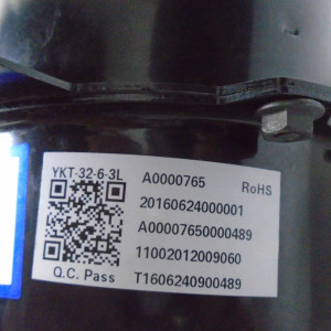 Fan Motor Outdoor Unit Ykt-32-6-3l (Y5s613c596l) 208-230v 60hz 32w 6 P 0.37a B Cl Lra 0.42a 11002012009060
Fits: Eaem012c11b / Edem012h18b MOBA0112HDN1MN0W PIA122800B PAC13040A PAC12237B