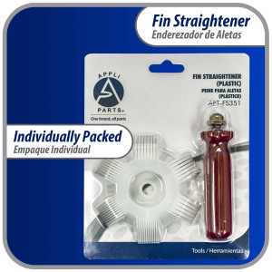 Appli Parts APT-FS351 Plastic AC fin comb straightener tool for condenser evaporator and radiator coil helps heat transfer increasing performance Fin Straightener 8,9,10,12,14,15 per in Appli Parts APT-FS351 Plastic AC fin comb straightener tool for condenser evaporator and radiator coil helps heat transfer increasing performance Fin Straightener 8,9,10,12,14,15 per in