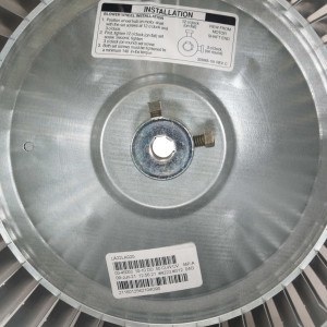 LAU Galvanized Steel Blower Wheel double-Inlet. Wheel Diameter: 10 5/8 in. Depth: 10 1/2 in. Bore 1/2 in. CW 1400 rpm Center Disc: Concave LA22LA025 LAU Galvanized Steel Blower Wheel double-Inlet. Wheel Diameter: 10 5/8 in. Depth: 10 1/2 in. Bore 1/2 in. CW 1400 rpm Center Disc: Concave LA22LA025