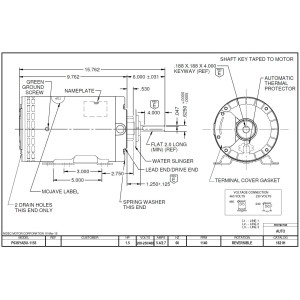 US Motors Mojave 1-1/2 hp 1140 rpm, 6 poles, 1 shaft, OAO Enclosure, 1 speed, 6.3 diameter, Reversible, 208-230 V/460 V, 60 hz, 3 ph, 1821H P063ABU1155015B
Fits X523 US Motors Mojave 1-1/2 hp 1140 rpm, 6 poles, 1 shaft, OAO Enclosure, 1 speed, 6.3 diameter, Reversible, 208-230 V/460 V, 60 hz, 3 ph, 1821H P063ABU1155015B
Fits X523
