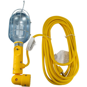 MA-Line MA-748325A Work Light 180 Adjustable Base with Magnet. Includes Metal Guard Bulb Protection. Nbr 16 125V 13Amp 25ft Cord Length