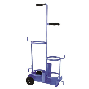 Uniweld 503 Cylinder Stand Truck for 1 B Tank and 1 R Oxygen Tank with Wheels Uniweld 503 Cylinder Stand Truck for 1 B Tank and 1 R Oxygen Tank with Wheels