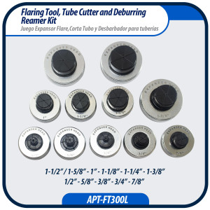 Appli Parts APT-FT300L Hydraulic Expander Swaging Tool, Tube Cutter and Deburring Tool Kit for 3/8 to 1-5/8 in Outer Diameter Tube for Copper, Aluminum and other Soft Metal Pipe Appli Parts APT-FT300L Hydraulic Expander Swaging Tool, Tube Cutter and Deburring Tool Kit for 3/8 to 1-5/8 in Outer Diameter Tube for Copper, Aluminum and other Soft Metal Pipe