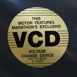 Marathon Motor 1 1/2hp 1140rpm 230v/460v 3ph (1 Shaft), 50/60hz X503