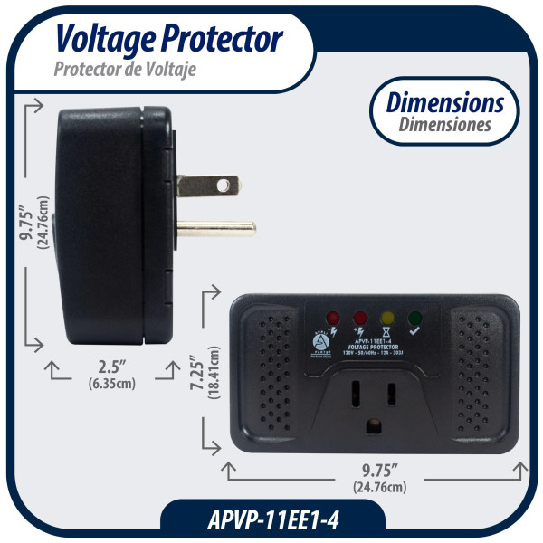Appli Parts APVP-11EE1-4 120 V Voltage Surge Protector for Refrigerators with Digital Boards, 50/60 Hz, 12 A, 303 joules, regulator with time delay works with all appliance brands Appli Parts APVP-11EE1-4 120 V Voltage Surge Protector for Refrigerators with Digital Boards, 50/60 Hz, 12 A, 303 joules, regulator with time delay works with all appliance brands
