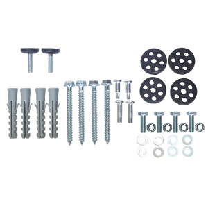 Appli Parts APAB-AFK3 Kit de montaje para soporte de Unidad Condensadora de Mini Split, incluye almohadillas de goma, tornillos, niveladores, expansores Appli Parts APAB-AFK3 Kit de montaje para soporte de Unidad Condensadora de Mini Split, incluye almohadillas de goma, tornillos, niveladores, expansores