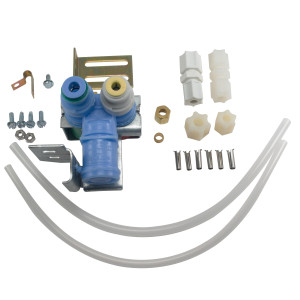 Whirlpool 4318046 Genuine OEM Refrigerator Water Inlet Valve with Conversion Kit from Quick Connect to Threaded Fittings