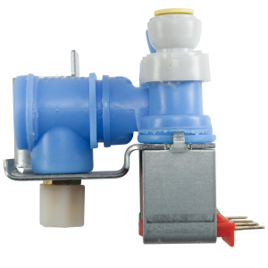 Whirlpool 4318046 Genuine OEM Refrigerator Water Inlet Valve with Conversion Kit from Quick Connect to Threaded Fittings