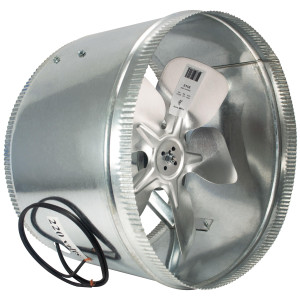 Aluminum Duct Fan 12 in. 910 CFM 220V 1550 RPM Model 9012-02 Aluminum Duct Fan 12 in. 910 CFM 220V 1550 RPM Model 9012-02