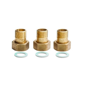 Danfoss Set De 3pcs Adaptadores Rosca De Bronce, Rosca Externa Dn20 Danfoss Set De 3pcs Adaptadores Rosca De Bronce, Rosca Externa Dn20