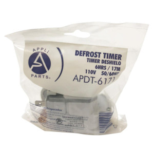 Appli Parts APDT-6171 6 hr, 17 min, 110 V, 50/60 Hz, Defrost Timer Pin 1-234 for Asian Style Refrigerators replaces DBZ-617-1D4, NUV-617, GG15JB2002A and others Appli Parts APDT-6171 6 hr, 17 min, 110 V, 50/60 Hz, Defrost Timer Pin 1-234 for Asian Style Refrigerators replaces DBZ-617-1D4, NUV-617, GG15JB2002A and others