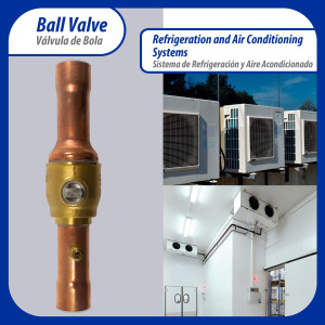 Appli Parts APBV-138 1-3/8 in Shut Off Ball Valve ODF Universal Replacement 610 psi (4.2 Mpa) max pressure -22 F to 248 F work temperature with 1/4 in SAE service port, with 10 in overall length