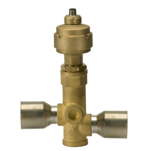 Danfoss 034G4252 Electric Regulating Valve KVS 15 Solder Inlet connection ODF, Solder Outlet connection ODF, Max. Working Pressure 45.5 bar, Inlet size 5/8 in, Outlet size 5/8 in