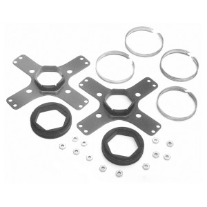 MARS KIT200 Mounting Kit for Motors with 4.4 in and 5.6 in diameter Motors. Includes 2 Adapter Brackets, 2 Resilient Rings 4 splits Rings 12 nuts MARS KIT200 Mounting Kit for Motors with 4.4 in and 5.6 in diameter Motors. Includes 2 Adapter Brackets, 2 Resilient Rings 4 splits Rings 12 nuts