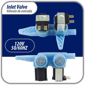 Appli Parts APIV-2112 WH13X10024 inlet water valve for washing machine 2 x 3/4 NPT Inlet 1 x 1/2 outlet 110-120 V 50/60 Hz Universal replacement for General Electric and other brands  Appli Parts APIV-2112 WH13X10024 inlet water valve for washing machine 2 x 3/4 NPT Inlet 1 x 1/2 outlet 110-120 V 50/60 Hz Universal replacement for General Electric and other brands