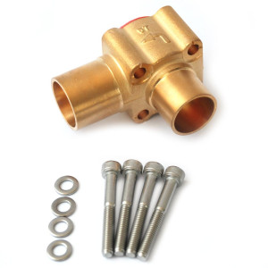 Danfoss 067G4004 Expansion Valve Body TE55 Angleway 1-1/8 x 1-3/8 ODM 