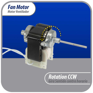 Appli Parts APFM-4680 13 W Fan Motor, 110 V, 50/60 Hz, 0.25 A, 3000 rpm, CCWSE rotation Universal Condenser Fan Motor replacement for NUV-4680, 4680JB1026C and other original parts Appli Parts APFM-4680 13 W Fan Motor, 110 V, 50/60 Hz, 0.25 A, 3000 rpm, CCWSE rotation Universal Condenser Fan Motor replacement for NUV-4680, 4680JB1026C and other original parts