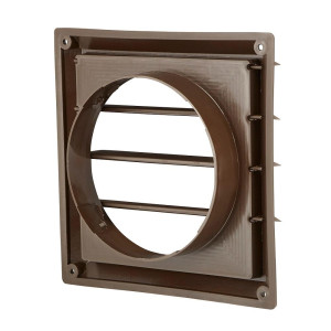 Lambro 361B Brown Plastic Louvered Vent 6 inch
 Lambro 361B Brown Plastic Louvered Vent 6 inch