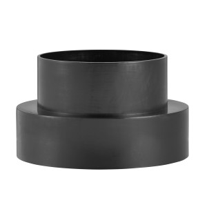 Conector Para Ducto Lambro 3"-4" O 4"-3", Plastico Negro 235 Conector Para Ducto Lambro 3"-4" O 4"-3", Plastico Negro 235