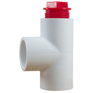 MA-Line MA-31348 Tee de PVC con Acceso para Linea de Drenaje de 3/4pulg