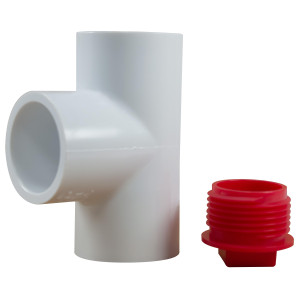 MA-Line MA-31348 Tee de PVC con Acceso para Linea de Drenaje de 3/4pulg