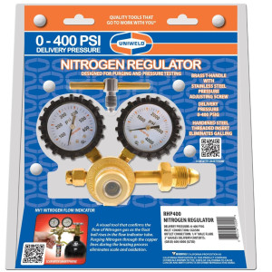 Uniweld RHP400 Nitrogen Regulator from 20 to 400 psig Uniweld RHP400 Nitrogen Regulator from 20 to 400 psig