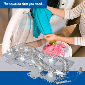 DC47-00019A Appli Parts dryer Heating Element DC47-00019AAP replacement for original part Samsung Dryer and other Compatible Model with heating coil part number  DC47-00019A Appli Parts dryer Heating Element DC47-00019AAP replacement for original part Samsung Dryer and other Compatible Model with heating coil part number